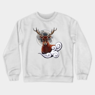 Moonlight Stag (WB) Crewneck Sweatshirt